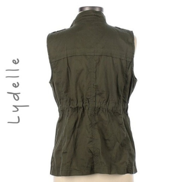 Lydelle | army green utility vest - Picture 4 of 9
